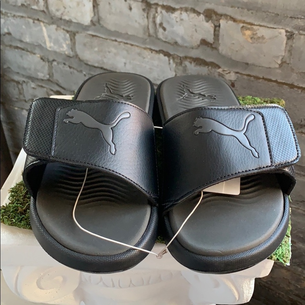 NWT PUMA men’s Starcat Tech Slide Black Sandal - Picture 4 of 4